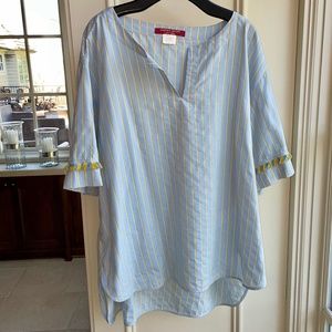 Marina Rinaldi Sport - Cotton Tunic with Fringe Detail